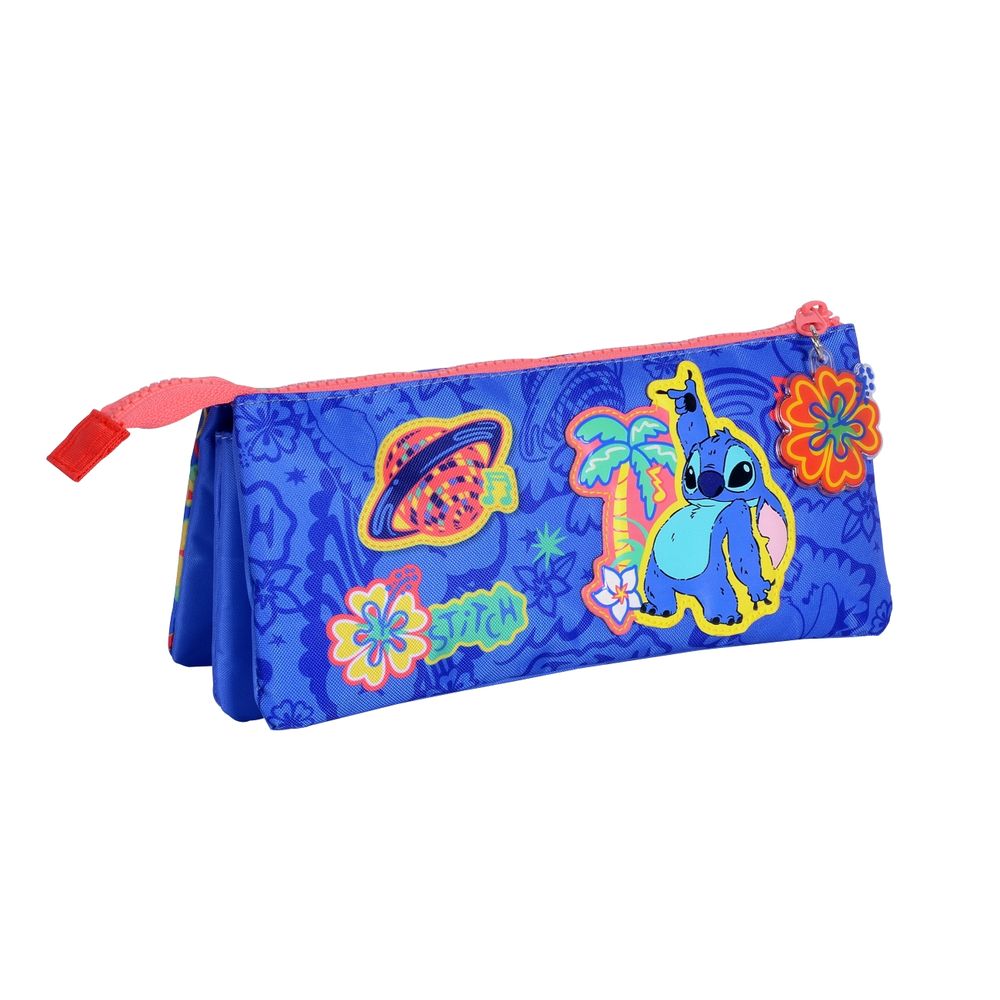 Cartuchera Stitch Disco Triple